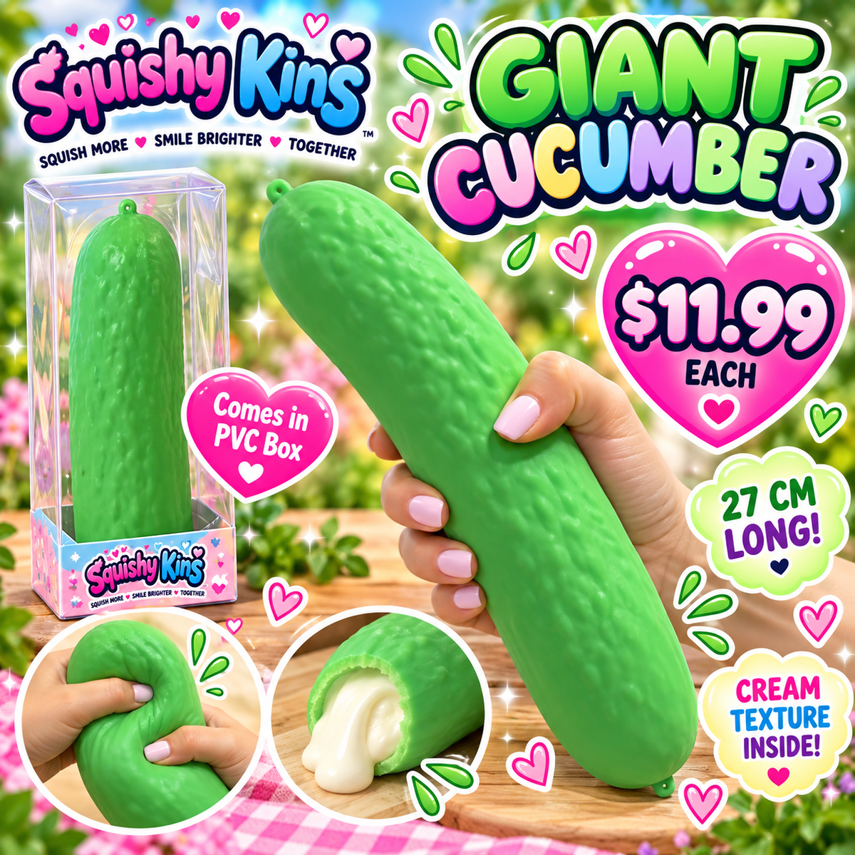 Giant Cucumber Squishy - Squishy-Kins