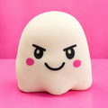 Giant Ghost Squishy on pink background