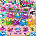 Squishy-Kins Sugar Monsters glittery sugar texture squishies